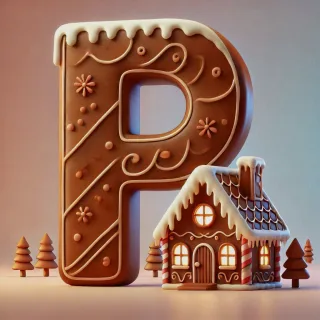 Gingerbread house 2 — litera P