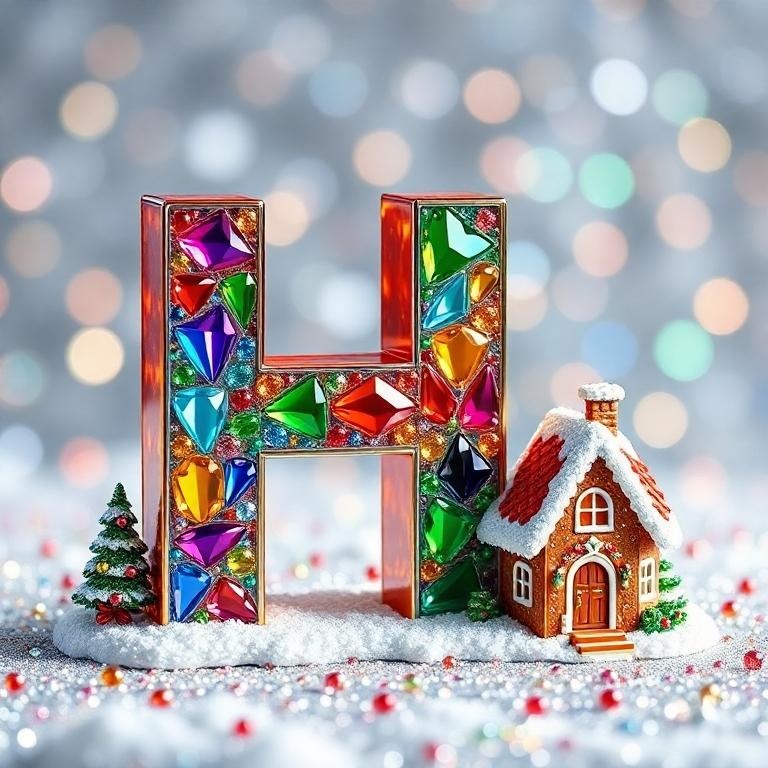 Gingerbread house — litera H