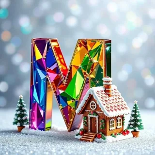 Gingerbread house — litera M