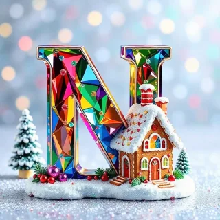 Gingerbread house — litera N