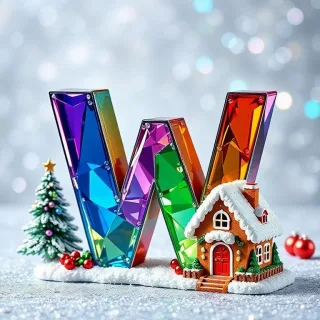 Gingerbread house — litera W