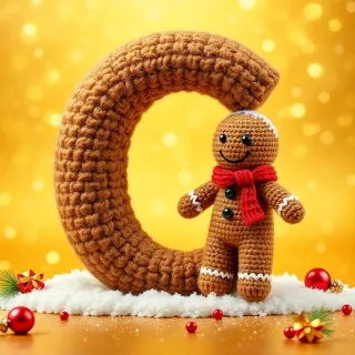 Gingerbread man — litera C