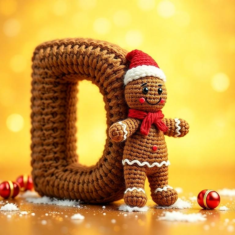 Gingerbread man — litera D