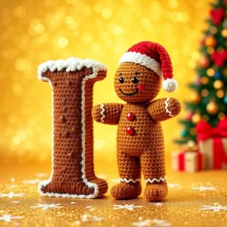 Gingerbread man — litera I