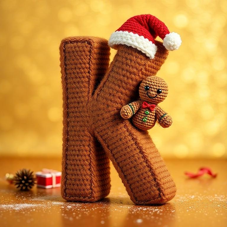 Gingerbread man — litera K