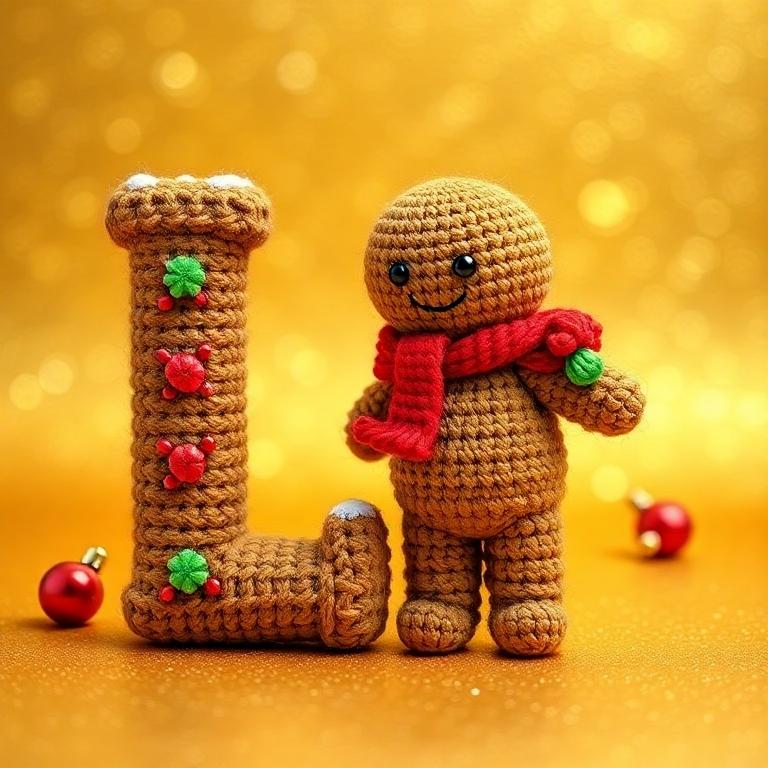 Gingerbread man — litera L