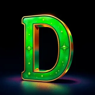 Gold and green bright — litera D