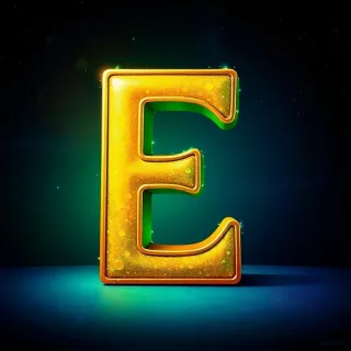Gold and green bright — litera E