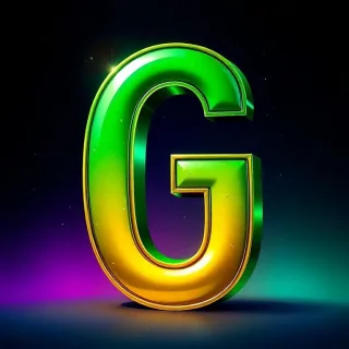 Gold and green bright — litera G