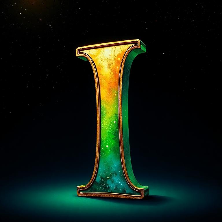 Gold and green bright — litera I