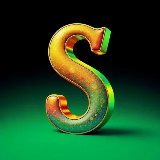 Gold and green bright — litera S