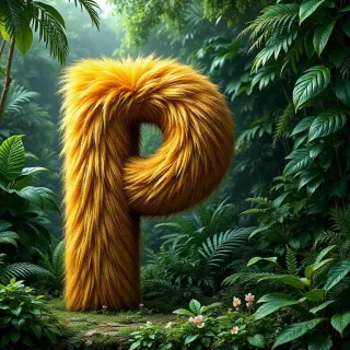 Gold fur — litera P