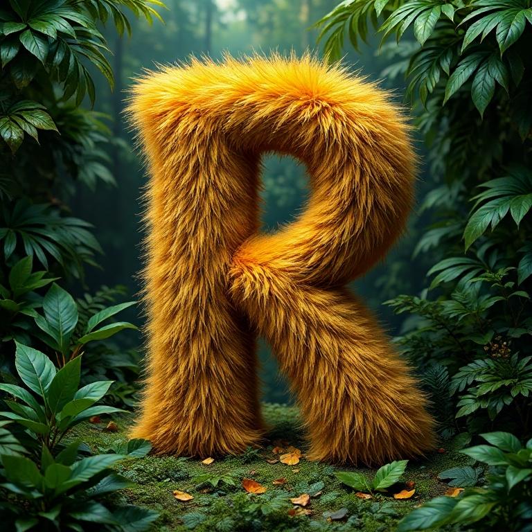 Gold fur — litera R