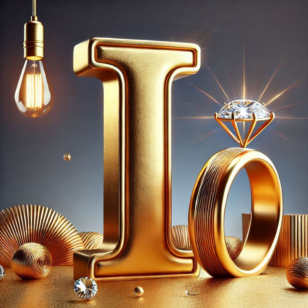 Gold ring — litera I