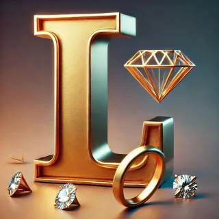 Gold ring — litera L