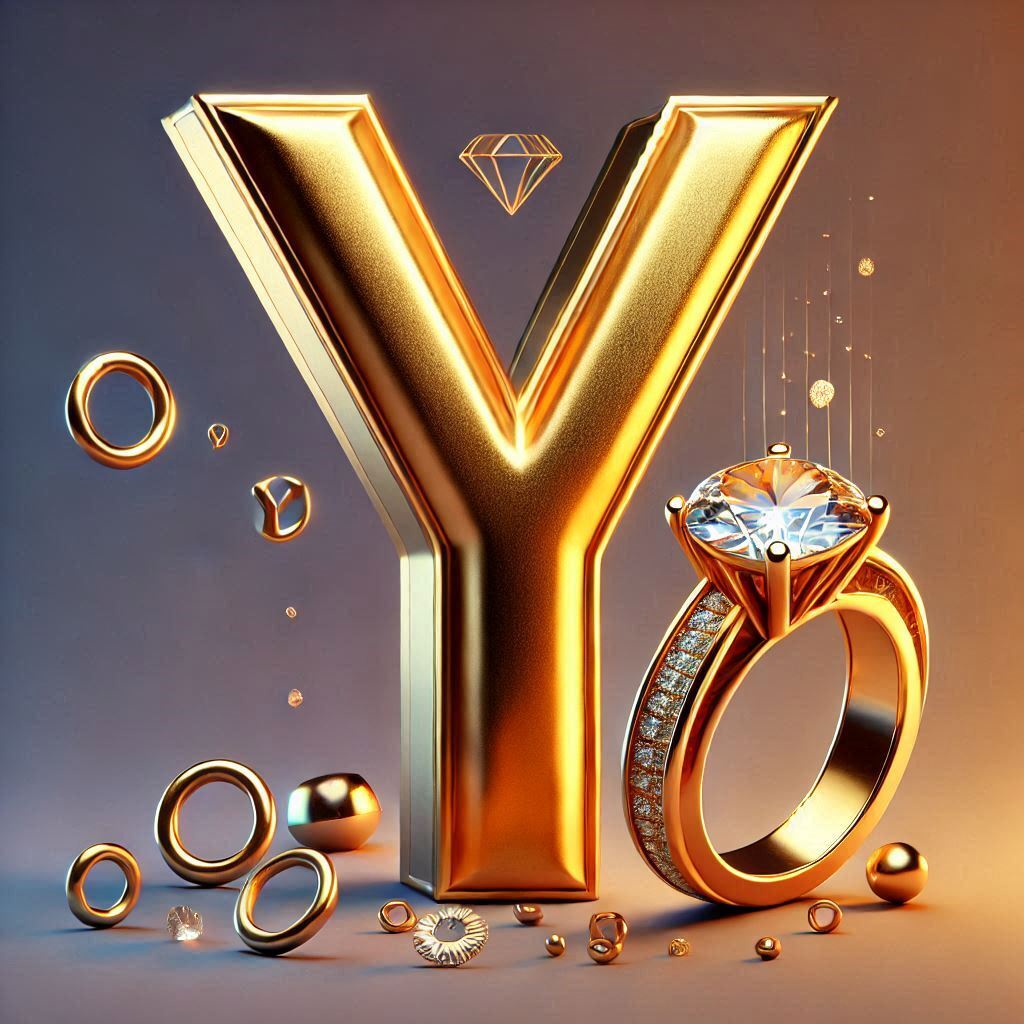 Gold ring — litera Y