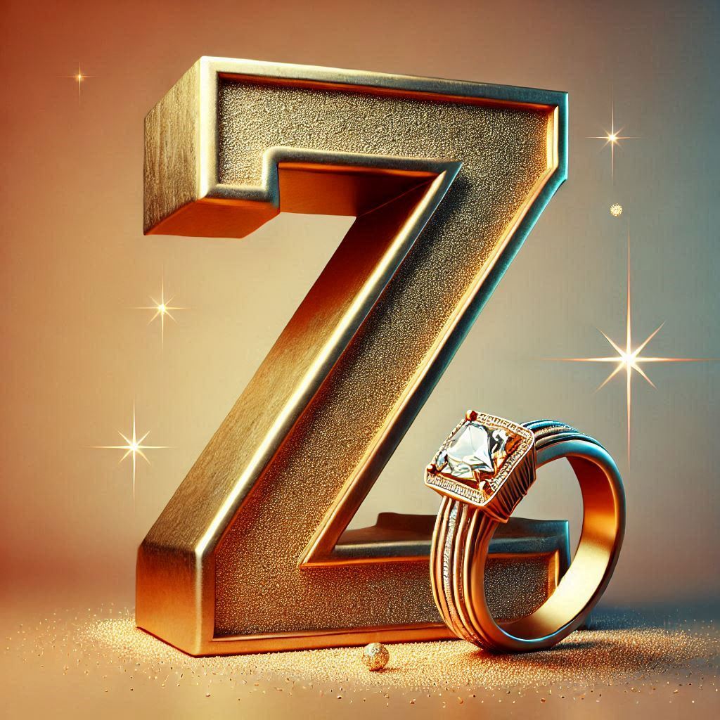 Gold ring — litera Z
