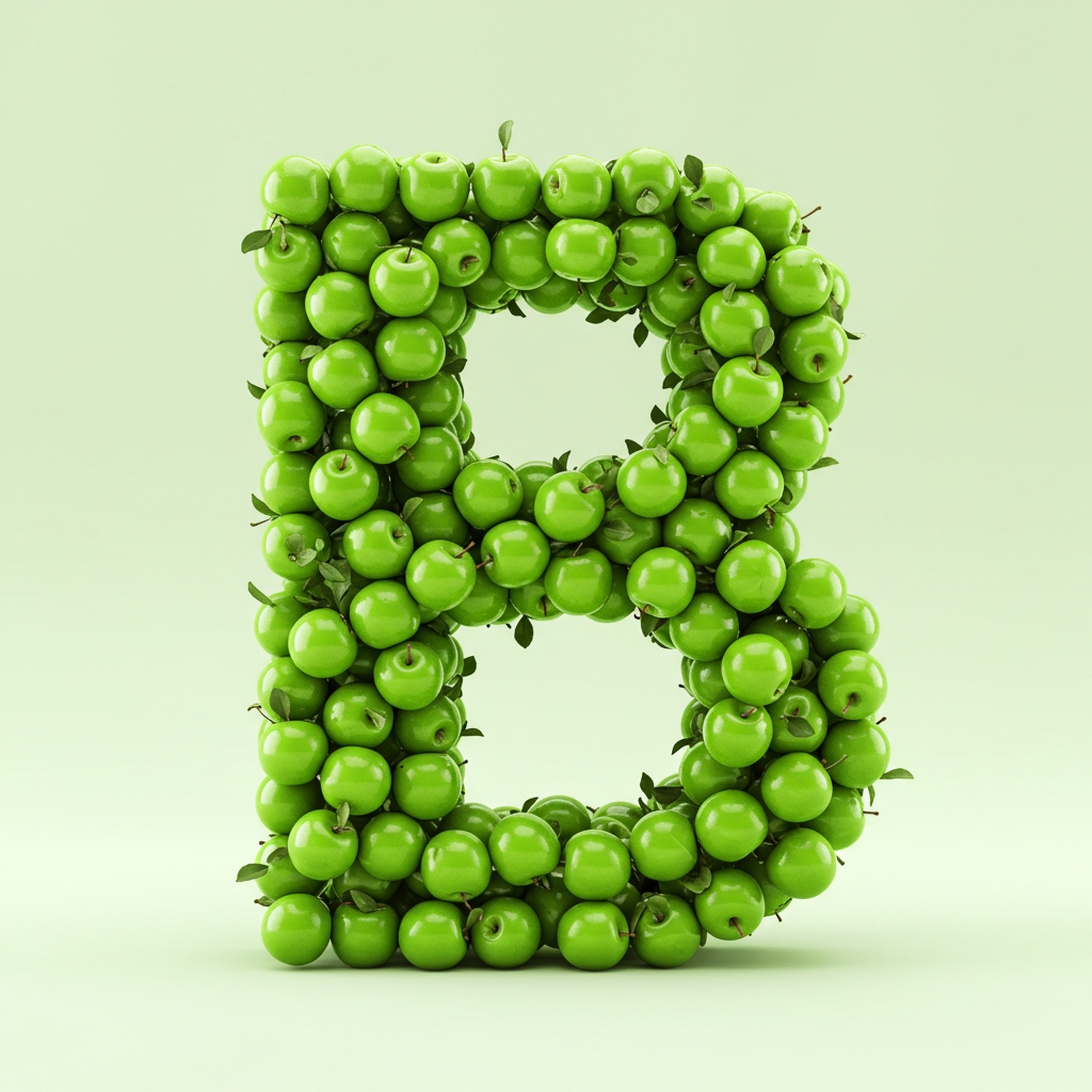 Green apples — litera B