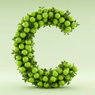 Green apples — litera C (wariant 2)