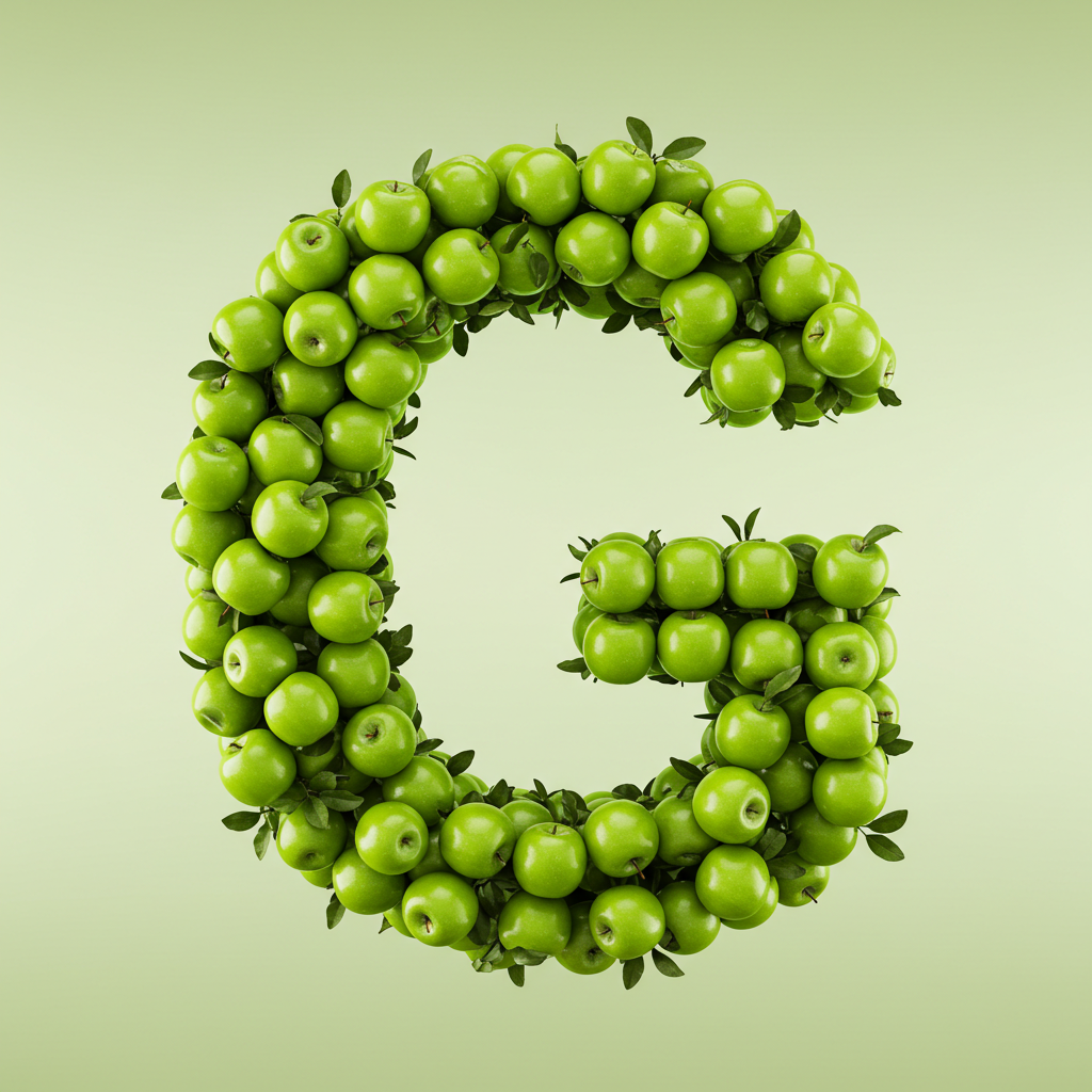 Green apples — litera G
