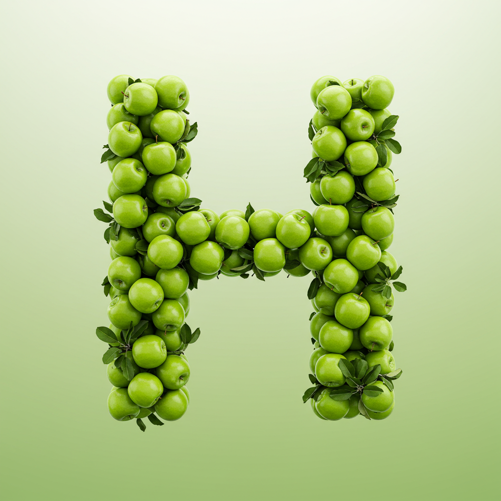 Green apples — litera H