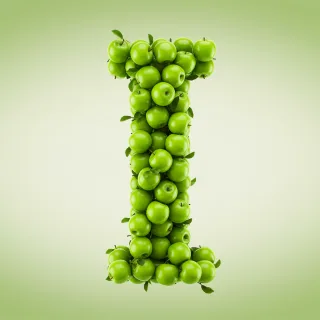 Green apples — litera I