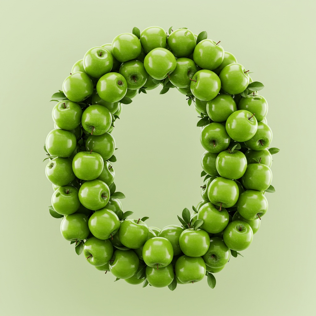 Green apples — litera O