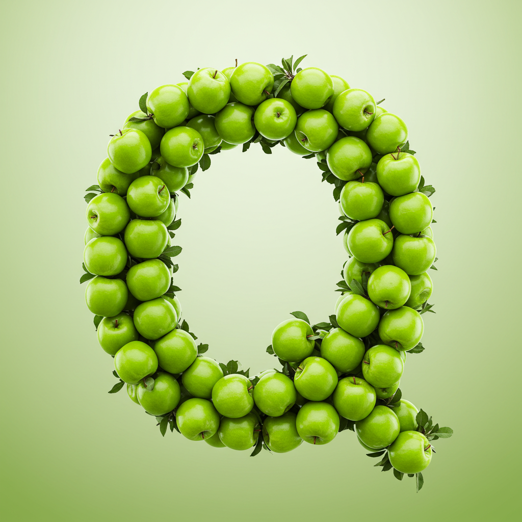 Green apples — litera Q