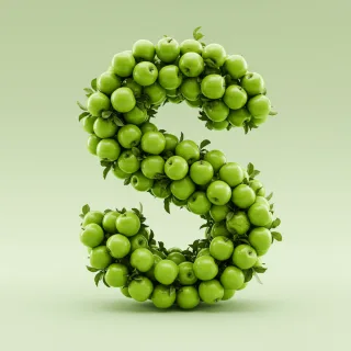 Green apples — litera S