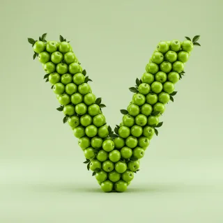Green apples — litera V
