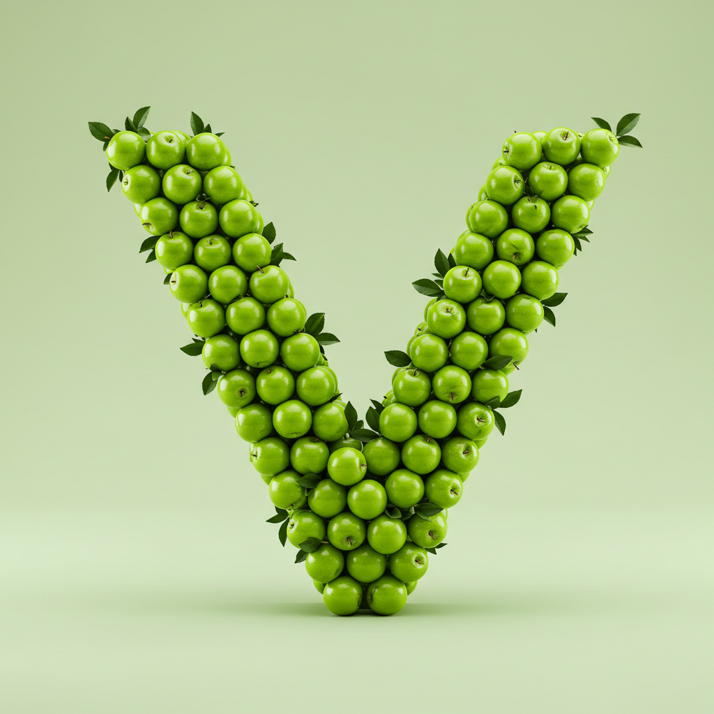 Green apples — litera V