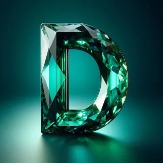 Green crystal — litera D