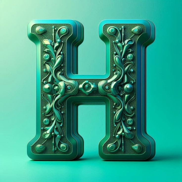 Green crystal — litera H