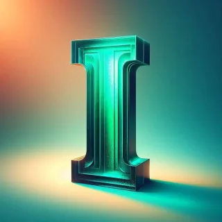 Green crystal — litera I