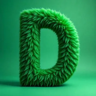 Green fur — litera D