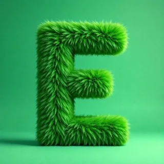 Green fur — litera E