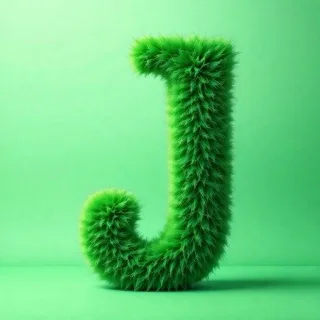 Green fur — litera J
