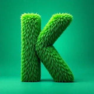 Green fur — litera K