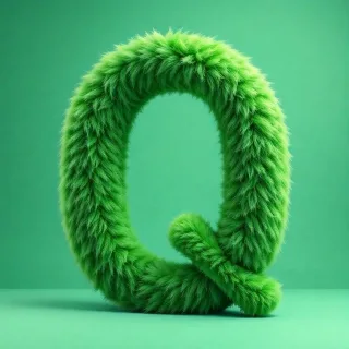 Green fur — litera Q