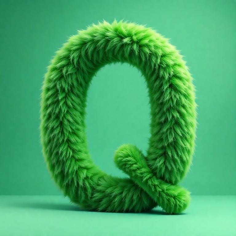 Green fur — litera Q
