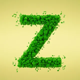 Green hearts — litera Z