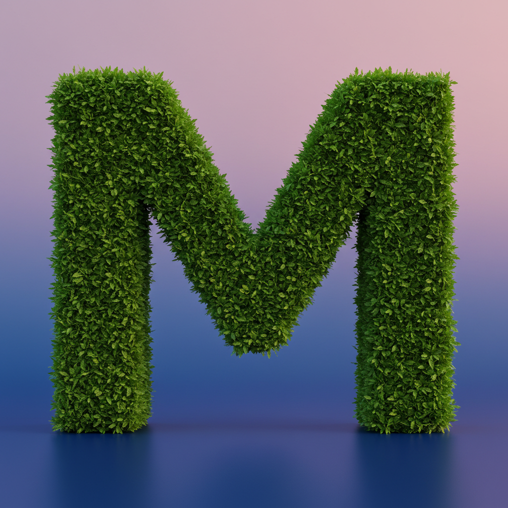 Green leaves 2 — litera M