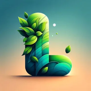 Green leaves — litera L