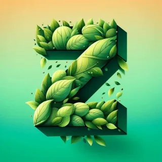 Green leaves — litera Z