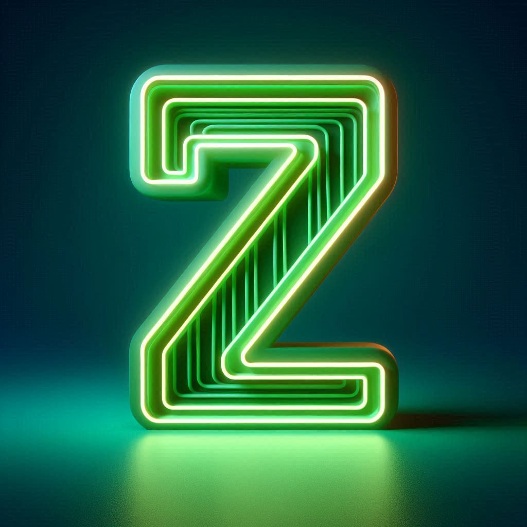 Green neon — litera Z