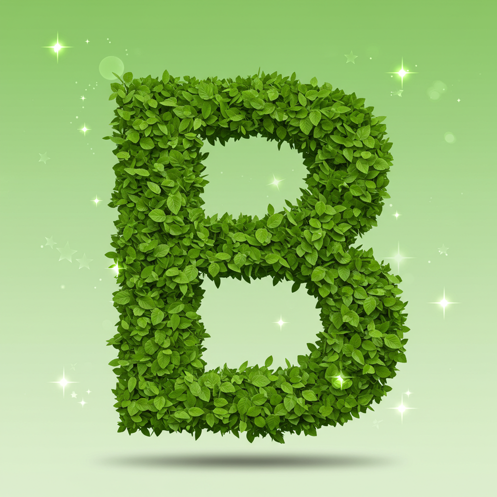 Green stars — litera B