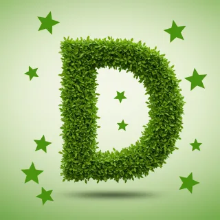 Green stars — litera D