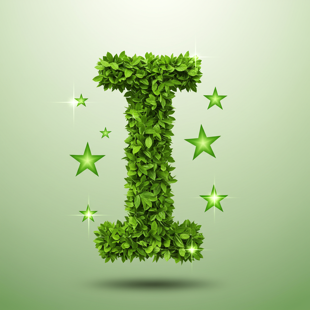 Green stars — litera I