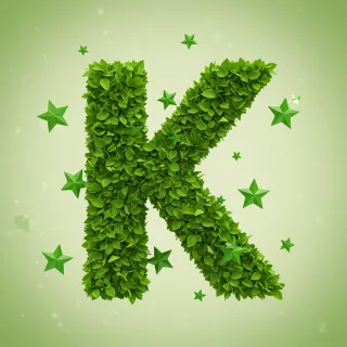 Green stars — litera K