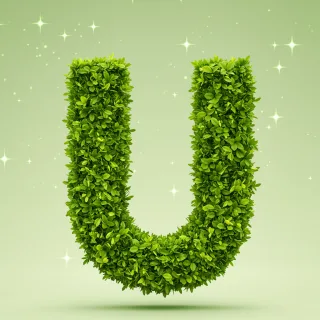 Green stars — litera U